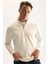3 İplik Pamuklu Şardonlu İçi Polarlı Comfort Regular Fit Rahat Kalıp Dik Yaka Fermuarlı Kalın Sweatshirt D9067AXNS 1