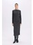 Bodycon Vücudu Saran Yarım Balıkçı Yaka Basic Düz Bürümcük Uzun Kollu Midi Elbise D8643AX24AU 1