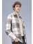 Regular Fit Polo Yaka Kareli Flanel Uzun Kollu Gömlek E2763AX24WN 1