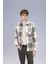 Regular Fit Polo Yaka Kareli Flanel Uzun Kollu Gömlek E2763AX24WN 3