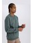 DeFacto Fit Standart Fit Bisiklet Yaka Basic Düz Sporcu Sweatshirt E0073AX24WN 4