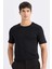 Slim Fit Dar Kesim Bisiklet Yaka Basic Düz Kısa Kollu Tişört M6606AZ24AU 1