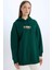 Relax Fit Baskılı Kapüşonlu İçi Yumuşak Tüylü Kalın Sweatshirt Tunik E0318AX24WN 1