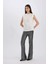 Siyah Şık Payetli Pantolon Flare Fit Yüksek Bel Standart Boy E1773AX24CW 2