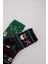 Erkek Çocuk Kutulu Yılbaşı Temalı 2'li Pamuklu Uzun Çorap E2766A8NS 5