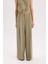 Wide Leg Piliseli Klasik Kumaş Pantolon Yüksek Bel Geniş Paça Basic Düz Tensel Çift Cepli D4564AX24AU 5