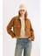 Coool Crop Dik Yaka Fermuarlı Cepli Gabardin Ceket E4029AX25SP 5