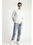 Bisiklet Yaka Regular Fit Nakışlı Pamuklu Sweatshirt 2