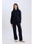 Wide Leg Kışlık Pantolon Geniş Bol Paça Beli Lastikli Bağcıklı Basic Düz Cepli E1998AX24WN 2
