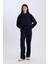 Wide Leg Kışlık Pantolon Geniş Bol Paça Beli Lastikli Bağcıklı Basic Düz Cepli E1998AX24WN 3