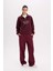 Regular Fit Yarım Fermuarlı Baskılı Sweatshirt E1849AX24WN 2