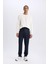 Fit Sporcu Jogger Eşofman Altı Slim Fit Dar Kesim Standart Paça Skuba Dalgıç Kumaş Beli Lastikli E3931AX24WN 2