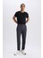 DeFactoFit Sporcu Jogger Eşofman Altı Slim Fit Dar Kesim Standart Paça Skuba Dalgıç Kumaş Beli Lastikli Düz Paça E3930AX24WN 3
