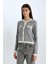 Regular Fit Bisiklet Yaka Düğmeli Basic Düz Triko Hırka C1482AX24WN 3