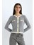 Regular Fit Bisiklet Yaka Düğmeli Basic Düz Triko Hırka C1482AX24WN 4