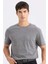 New Regular Fit Bisiklet Yaka Basic Düz Kısa Kollu Tişört E1091AXNS 1