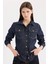 Regular Fit Cepli Düğmeli Jean Gömlek E4064AX24WN 1