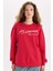 Oversize Geniş Kalıp Atatürk İmzalı Bisiklet Yaka Kalın Sweatshirt E5446AX24WN 1
