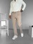 Erkek Baggy Fit Beli Lastikli Rahat Pantolon Bej 1