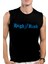 Yüksek Risk Siyah Erkek Kesik Kol / Kolsuz T-Shirt 1