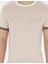 Erkek Bej Slim Fit Bisiklet Yaka Triko Tişört 50288086-VR011 6