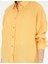 Kadın Sarı Oversize Keten Gömlek 50286968-VR044 6