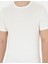 Erkek Beyaz Slim Fit Bisiklet Yaka Triko Tişört 50287450-VR013 6