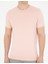 Erkek Açık Pembe Slim Fit Bisiklet Yaka Triko Tişört 50288117-VR078 6