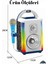 Çocuklar Için Hoparlörlü Bluetooth Özellikli LED Işıklı Karaoke Mikrofonlu Taşınabilir Müzik Kutusu Çok Renkli 2
