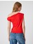Tek Omuz Üst Omzu Açık Drapeli Slim Fit Pamuklu 4