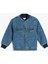 Pamuklu Uzun Kollu Kapaklı Cepli Oversize Bomber Denim Ceket 1