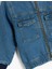 Pamuklu Uzun Kollu Kapaklı Cepli Oversize Bomber Denim Ceket 3