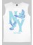 Ny Güvercinleri Beyaz Erkek Kesik Kol / Kolsuz T-Shirt 2