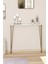 Dresuar 60 cm Beyaz Oval Kenar Gold Ayak 1