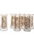 Gold Desenli 6’Lı Cam Likör Bardağı 70 Ml 1