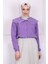 Mor Bebe Yaka Terikotan Gömlek 2