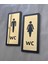 Wc Bay ve Bayan Set Yönlendirme Levhası Gold Diamond Serisi 2