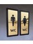 Wc Bay ve Bayan Set Yönlendirme Levhası Gold Diamond Serisi 4