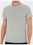 Erkek Açık Gri Melanj Slim Fit Basic Tişört 50289335-VR091 6