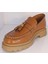 Z3223131 Kadın Hakiki Açma Deri Yüksek Taban Loafer Ayakkabı 6