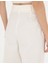 Kadın Beyaz Yüksek Bel Straight Fit Pantolon 50289786-VR013 6