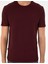 Erkek Bordo %100 Pamuk Slim Fit Bisiklet Yaka Basic Tişört 50306359-VR014 6