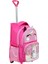 Çekçekli Pembe Unicorn Baskılı, Ortopedik Sırt Özellikli, Ilkokul Çantası + Beslenme Çantası 2