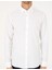 Erkek Beyaz Slim Fit Uzun Kollu Gömlek 50293255-VR013 6
