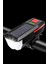 Solar Enerjili Pratik USB Şarj Edilebilir Ledli Bisiklet Feneri Kornalı Far 1