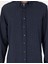 Erkek Lacivert Çizgili Regular Fit Uzun Kollu Gömlek 50293947-VR033 6