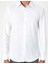 Erkek Beyaz Slim Fit Uzun Kollu Gömlek 50294732-VR013 6
