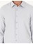 Erkek Gri Armürlü Slim Fit Uzun Kollu Gömlek 50294742-VR024 6