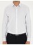 Erkek Beyaz Regular Fit Armürlü Uzun Kollu Gömlek 50294729-VR013 6
