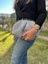 El Yapımı Metalik Silver Pileli Burslu Clutch Çanta "silvora" 1